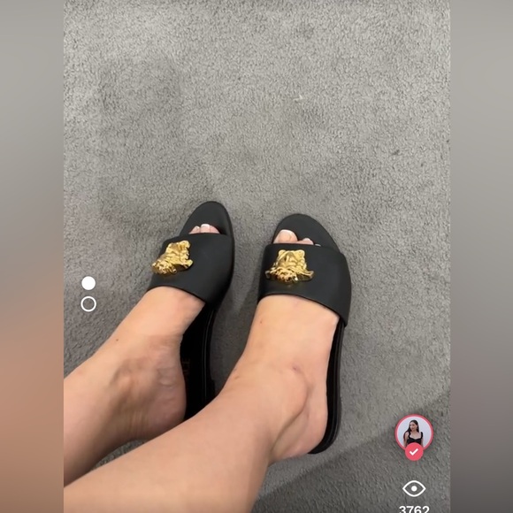 Versace Medusa head flat sandals - Picture 2 of 3
